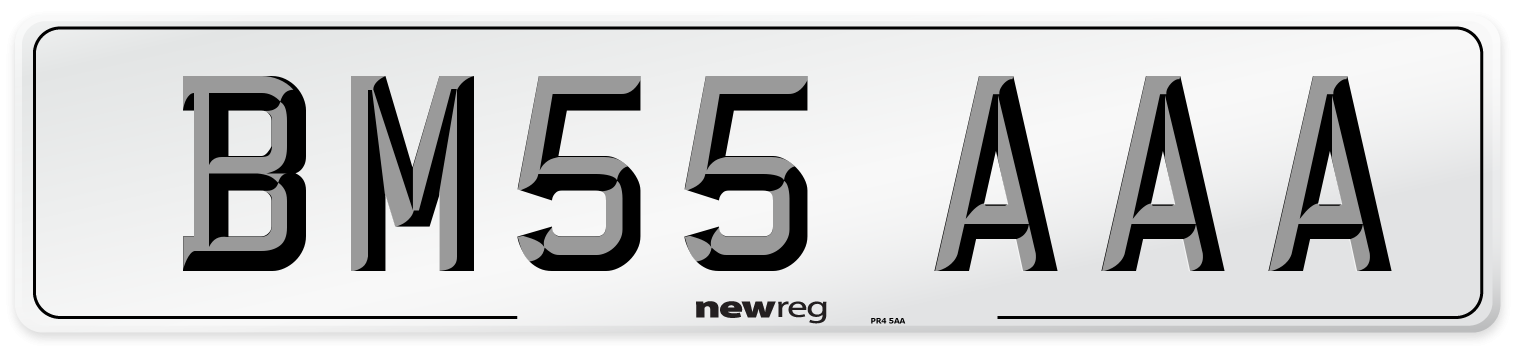 BM55 AAA Number Plate from New Reg